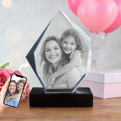 Valentine's Personalized Crystal 3D Photo Iceberg